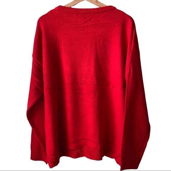 ASOS 🐧(Brave Soul) Plus Size Size US:16 Cute Red christmas Penguin sweat - Picture 5 of 10